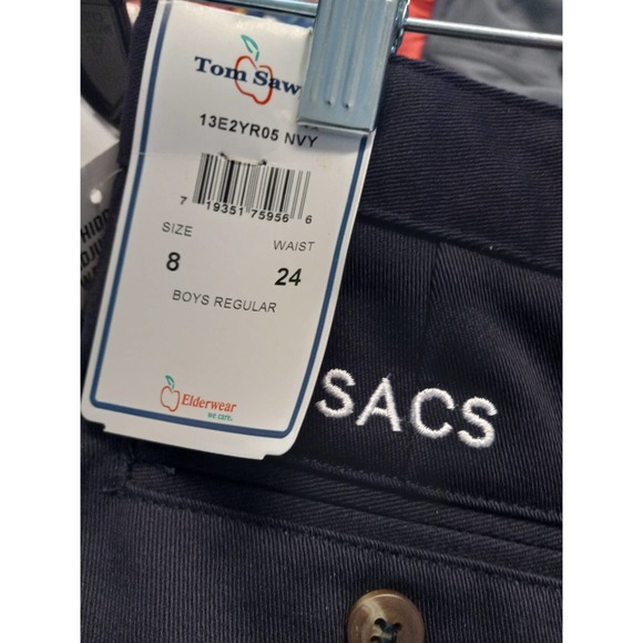 SACS Tom sawyer Uniform Shorts Boys Size 8 - Picture 4 of 4